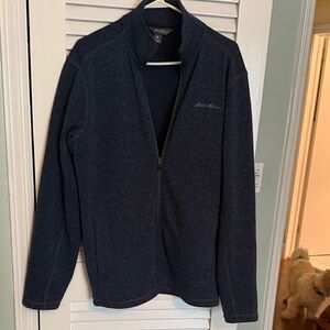Eddie Bauer Dark Blue Zip-Up Men’s Jacket